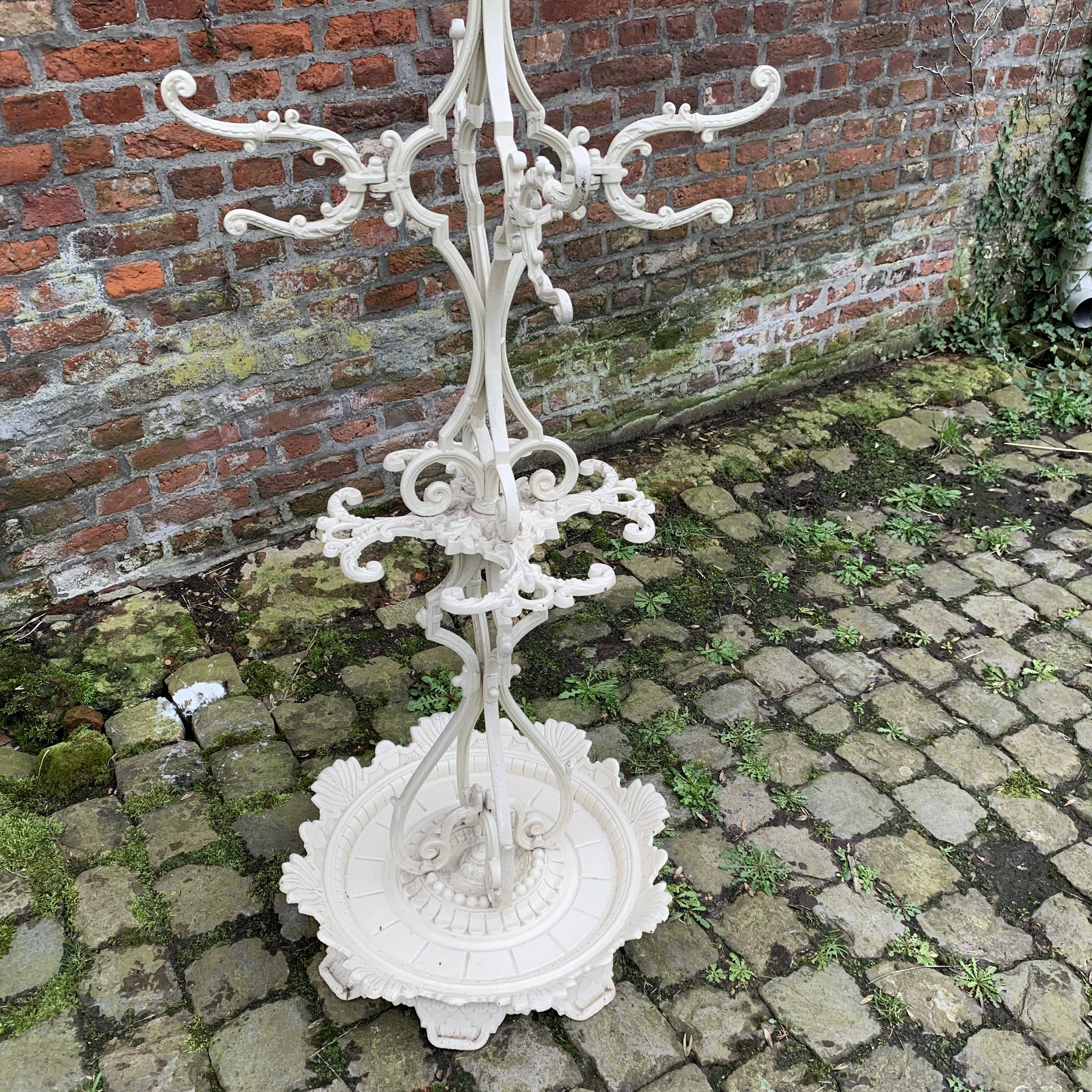 Cast iron coat and umbrella rack 1900