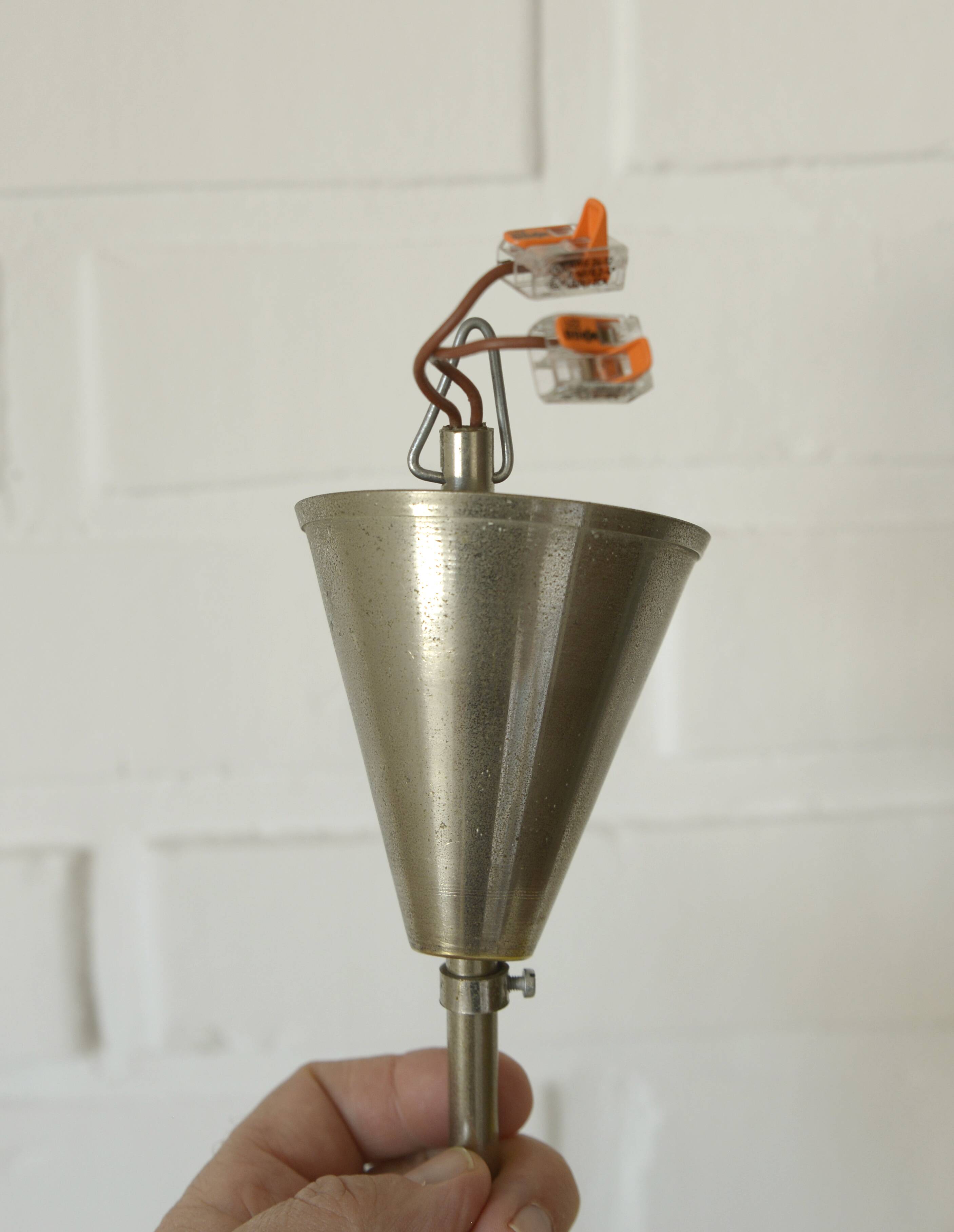 Original Art Deco Antique Chandelier Hanging Lamp Bauhaus Era