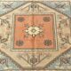 Salmon & Cream Square Persian Rug, 194x212Cm