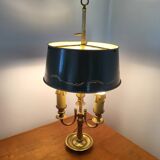 Antique Empire Style Bouillotte Lamp in brass and tin