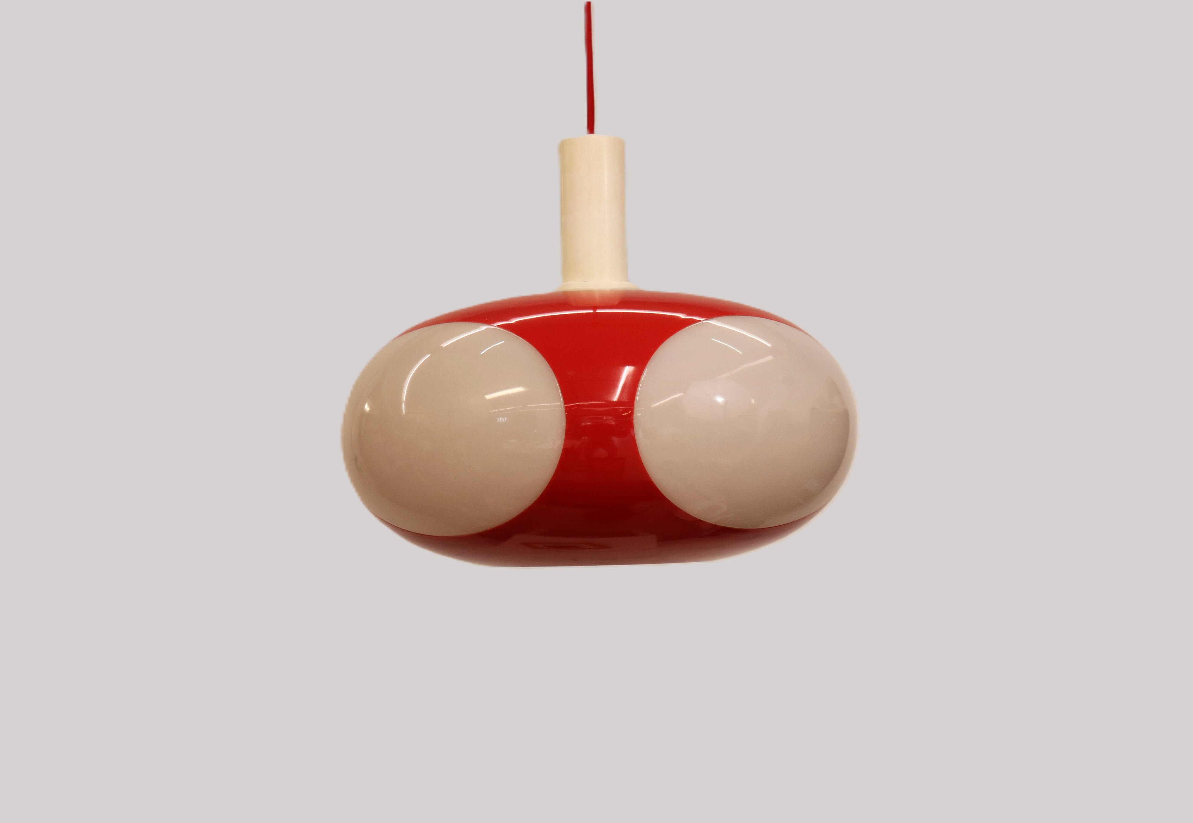 Space age bug eye UFO lamp *** Massive Belgium *** rare / white colour ***