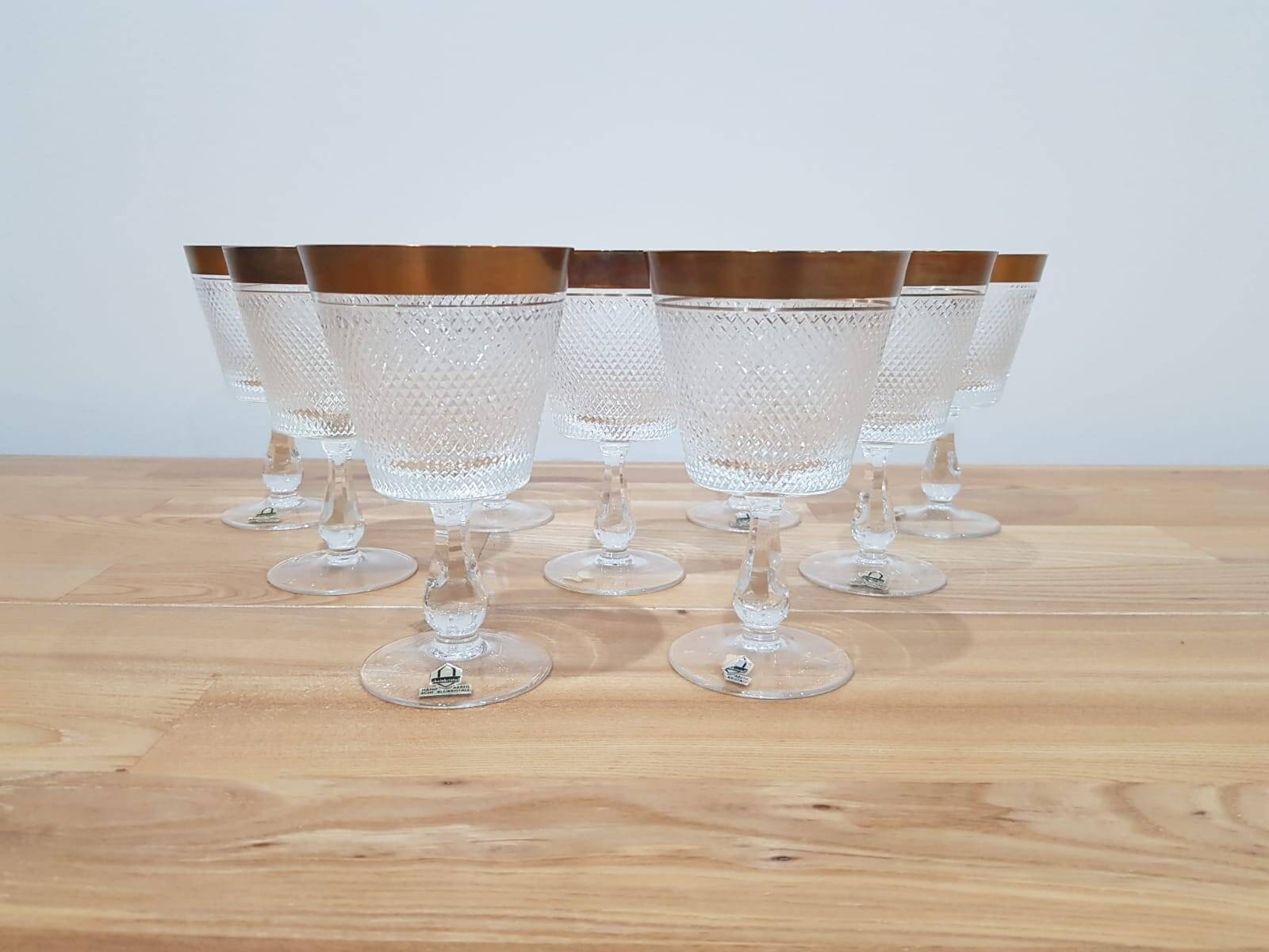 Rheinkristall crystal glasses, Germany, 1950s/60s.