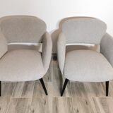 Mid-century restored pair of armchairs