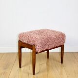Edmund Homa stool, pink seat, long hair