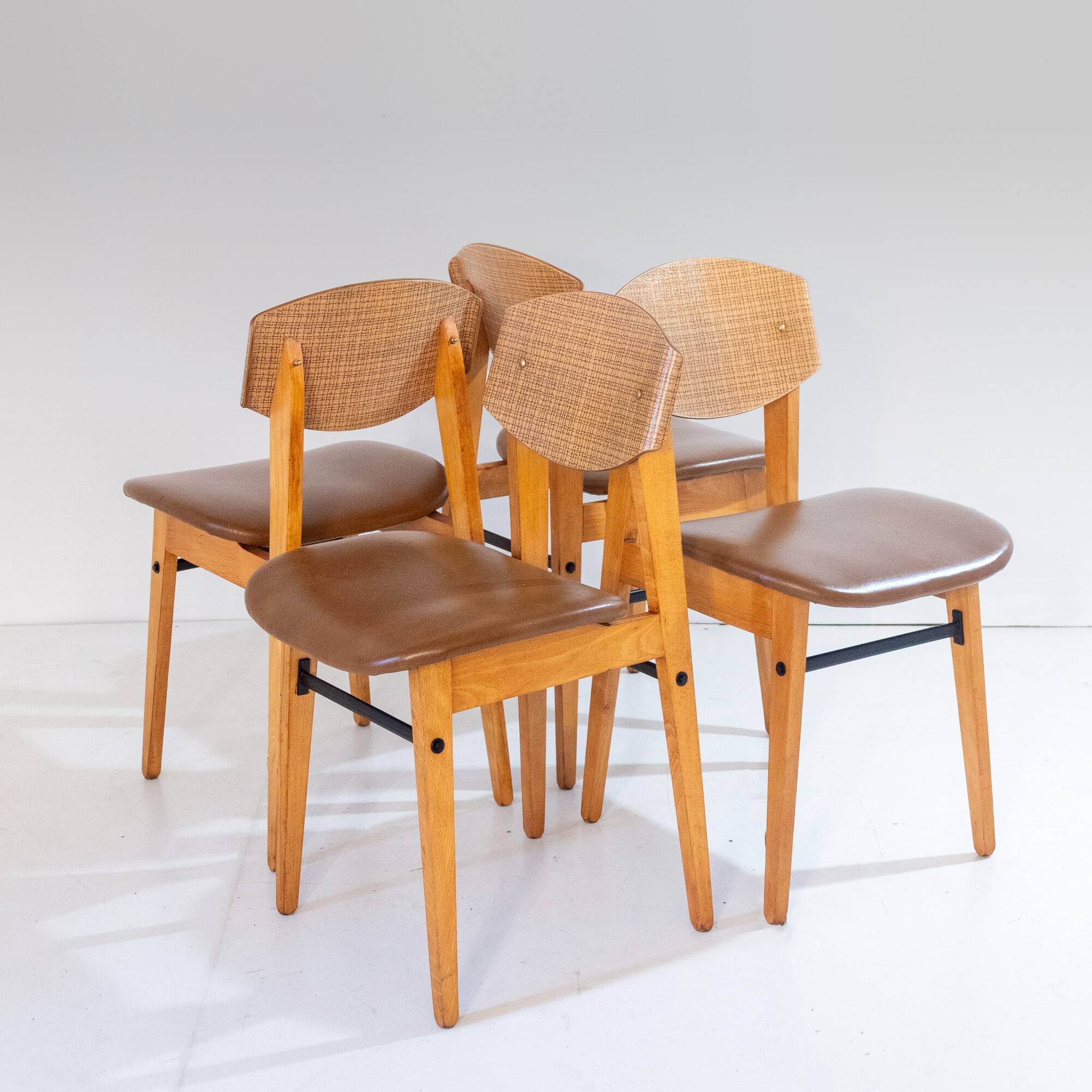 Mid- Century Modern Dining Chairs in Scandinavian Style