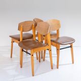 Mid- Century Modern Dining Chairs in Scandinavian Style