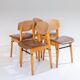 Mid- Century Modern Dining Chairs in Scandinavian Style