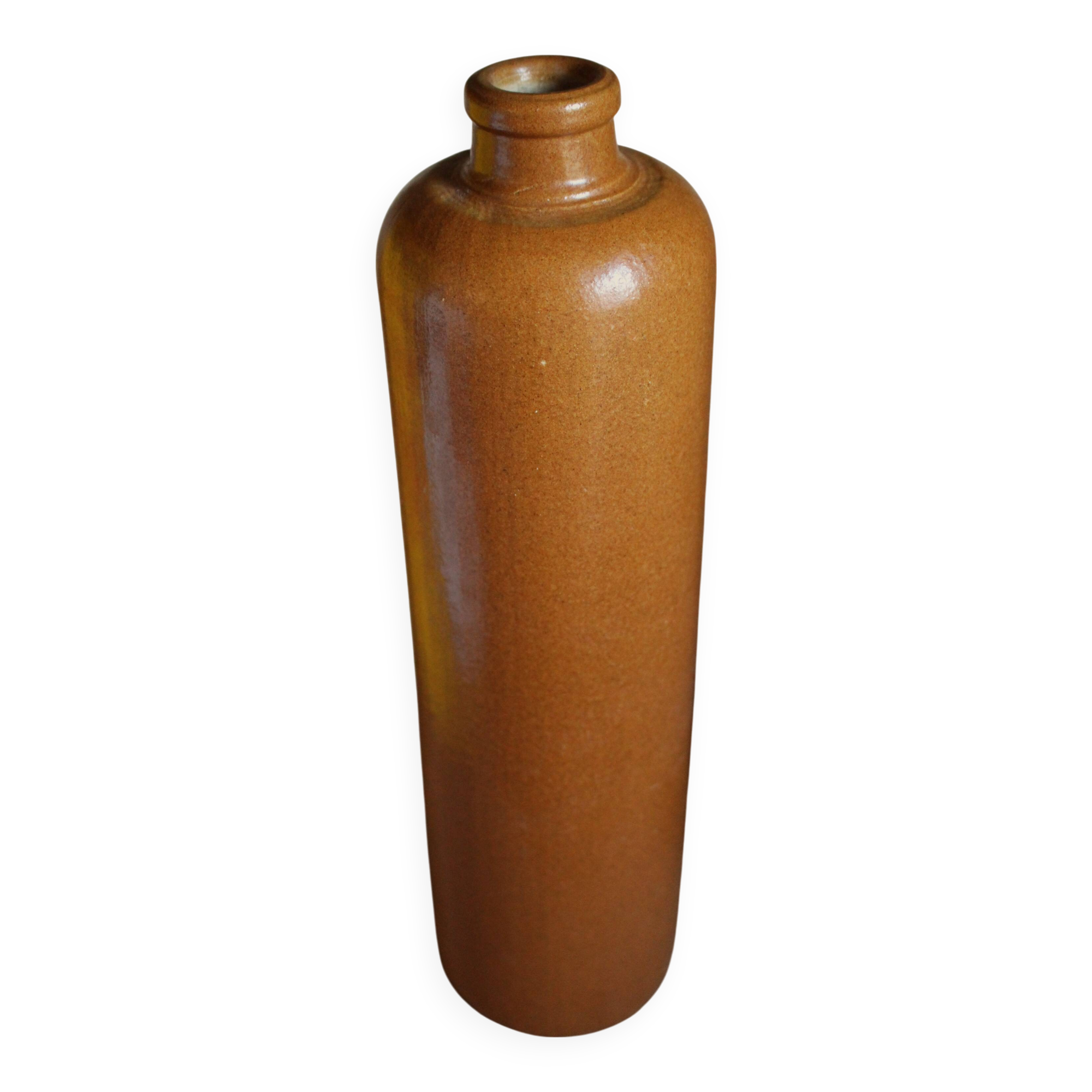 Large antique vintage stoneware liqueur bottle