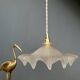 Vintage frosted glass lampshade pendant light