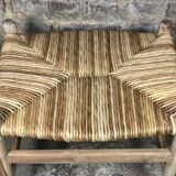 Raw teak mulched stool