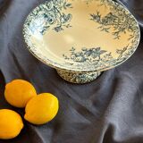 Gien iron clay compote bowl, “Floreal” model