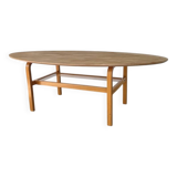 Oval coffee table beech 1980 Aalto Ikea