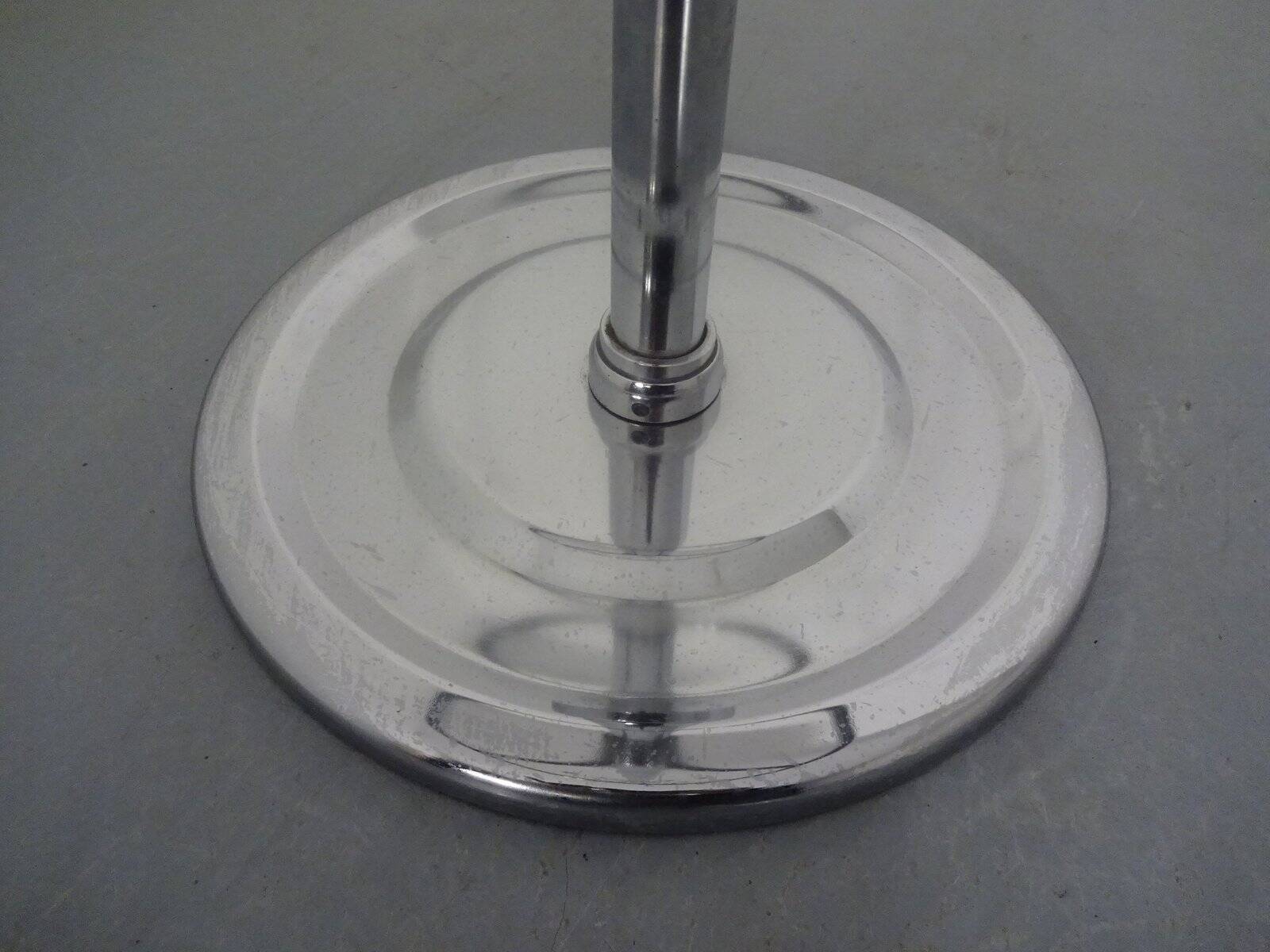 French chrome-plated steel tubular coat rack, 1940s