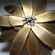 Vintage lotus flower wall lamp