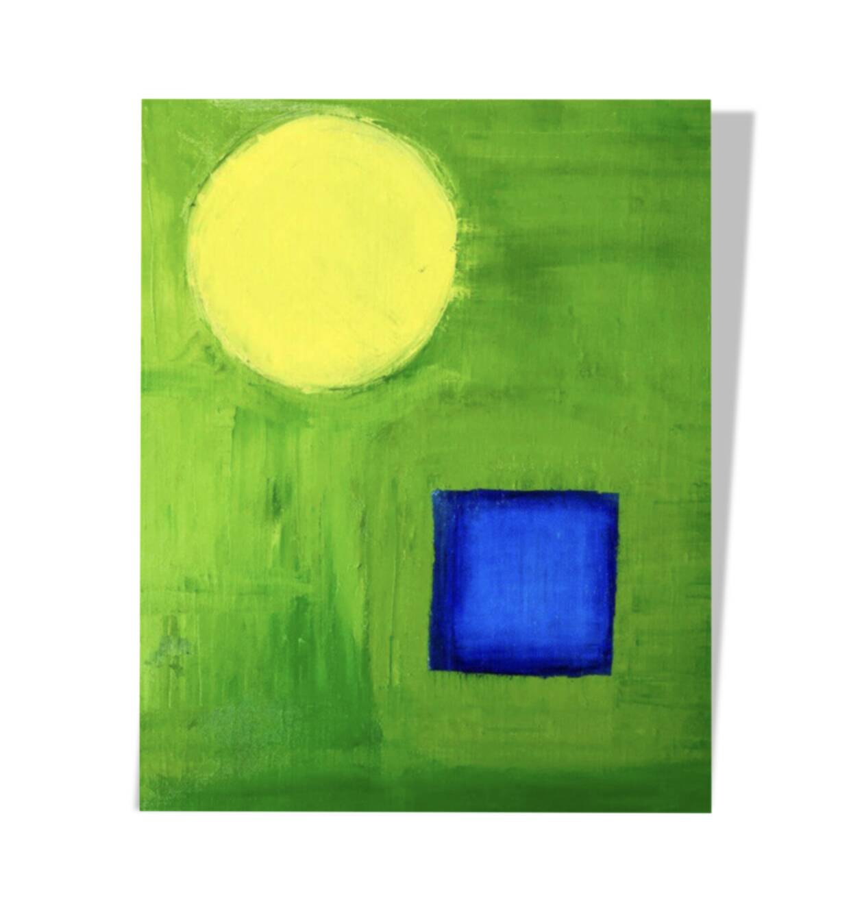 Tableau abstrait à l'huile