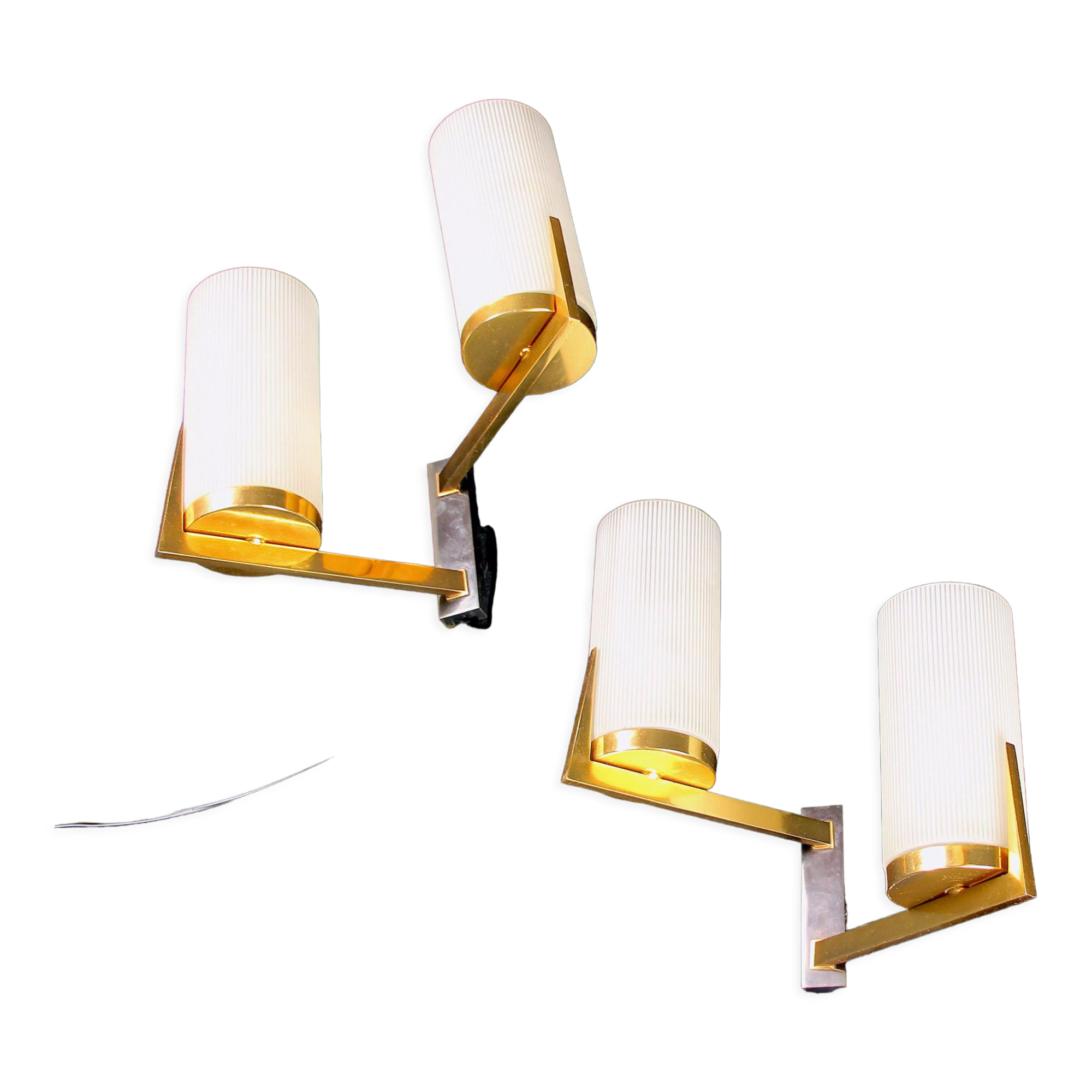 Paire d'appliques, Italie, 1950's