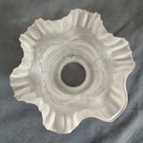 ancien globe tulipe en verre dépoli