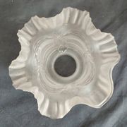 old frosted glass tulip globe