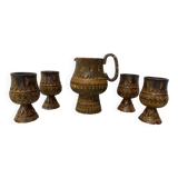 Service - ceramic - H. Bessone - Vallauris - France - 20th century
