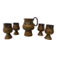 Service - ceramic - H. Bessone - Vallauris - France - 20th century