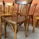 Lot 20 Chaises bistrot Thonet Fischel restaurant dépareillées bois courbé