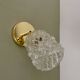 Vintage molded glass globe wall light