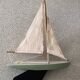 Wooden pond sailboat, metal keel, vintage toy