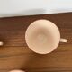 Digoin-Sarrguemines Art Deco pink and red coffee/tea set