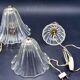 Set of 2 Art Deco Murano glass Barovier e Toso table lamps, 1950