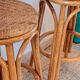 Vintage rattan and wicker bar stools