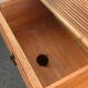 Vintage rattan and bamboo bedside table