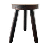 Tabouret tripode en bois ancien