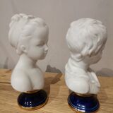 Signed children's busts