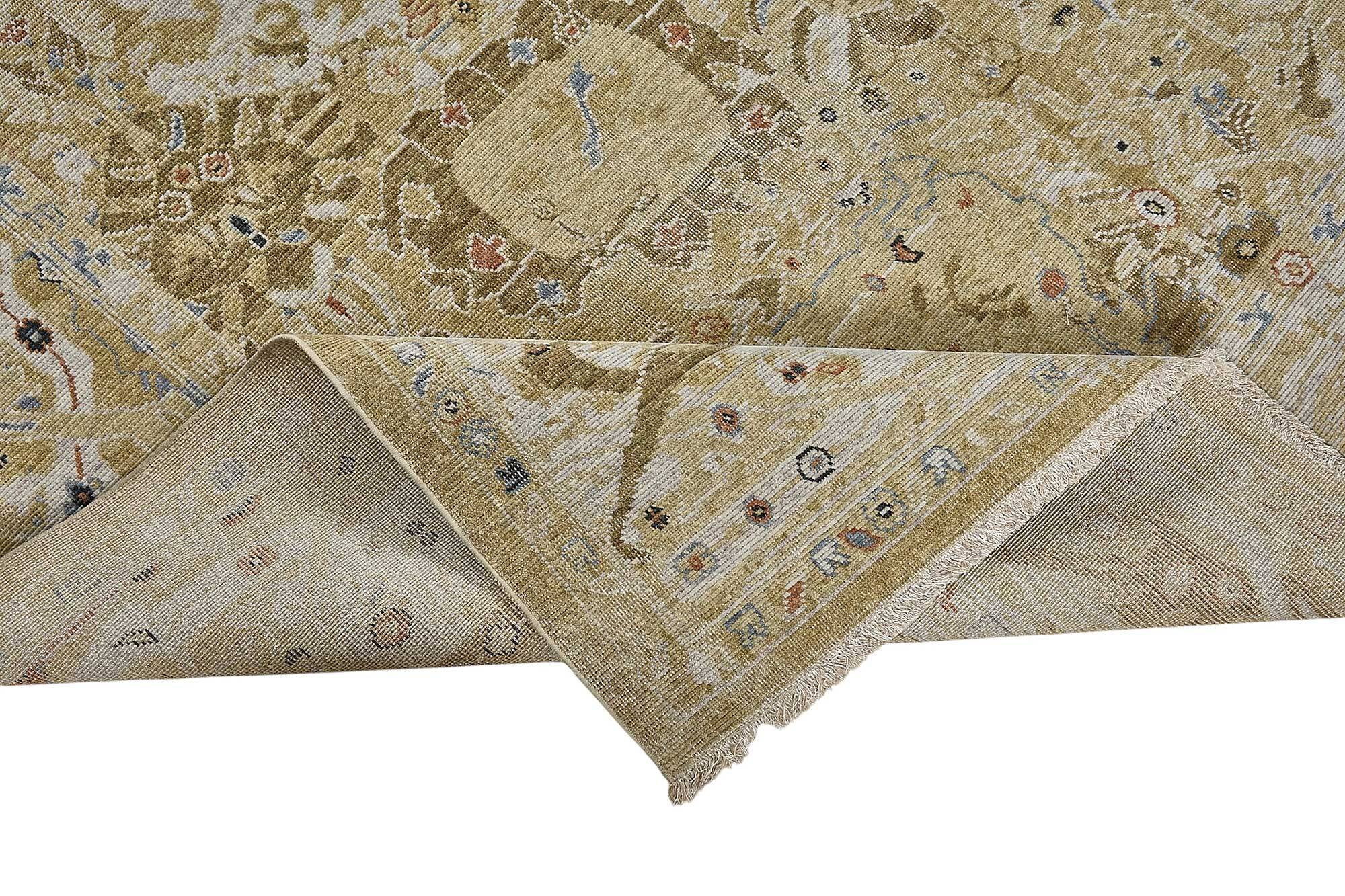 Turkish Handcrafted Loom Oushak Rug 206 cm x 292 cm