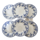 6 antique soup plates - Rare Dresden porcelain