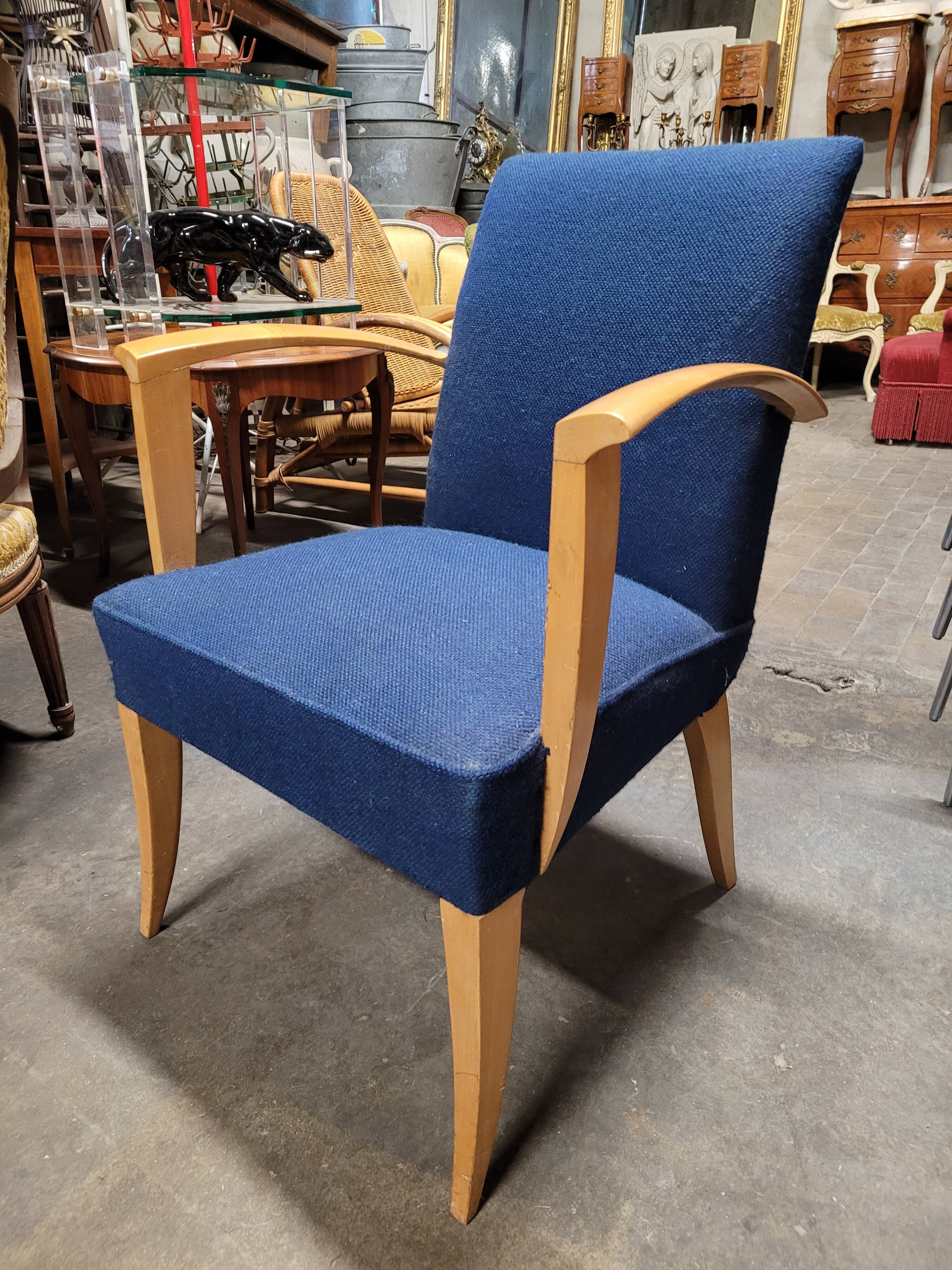 Fauteuil bridge époque art déco 1930