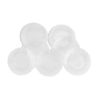 7 assiettes à dessert Lesieur Duralex