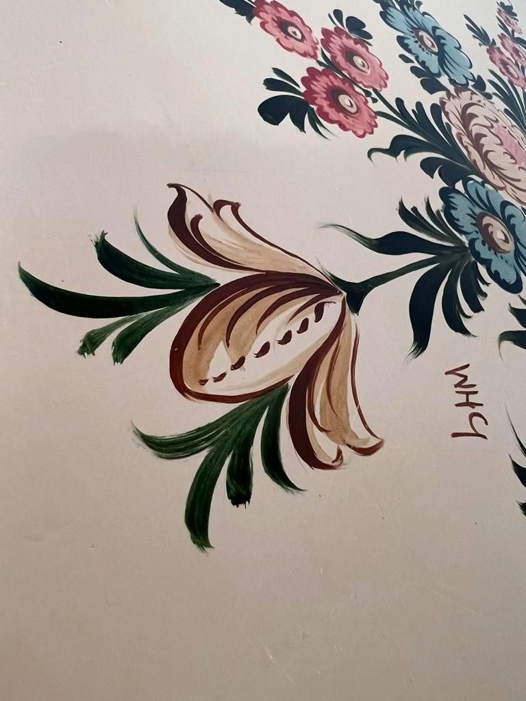 Hand painted xl chest of drawers