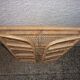 Rattan and wicker folding shelf