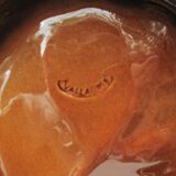 Vallauris vintage ceramic leaf pocket tray