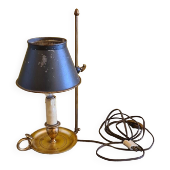 Lampe Bouillotte en Laiton, France, Fin 19ème Siècle