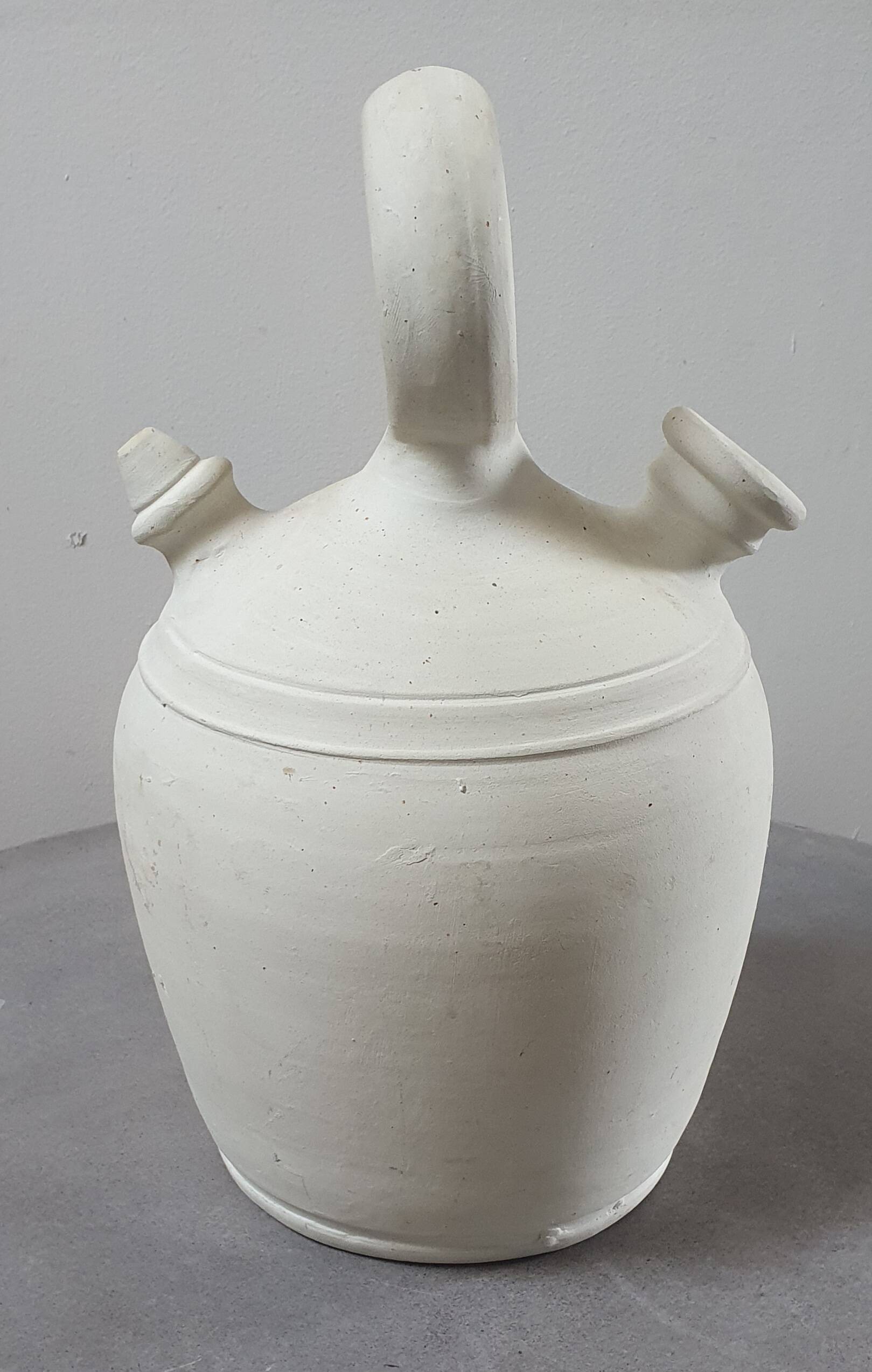 Cream terracotta jug