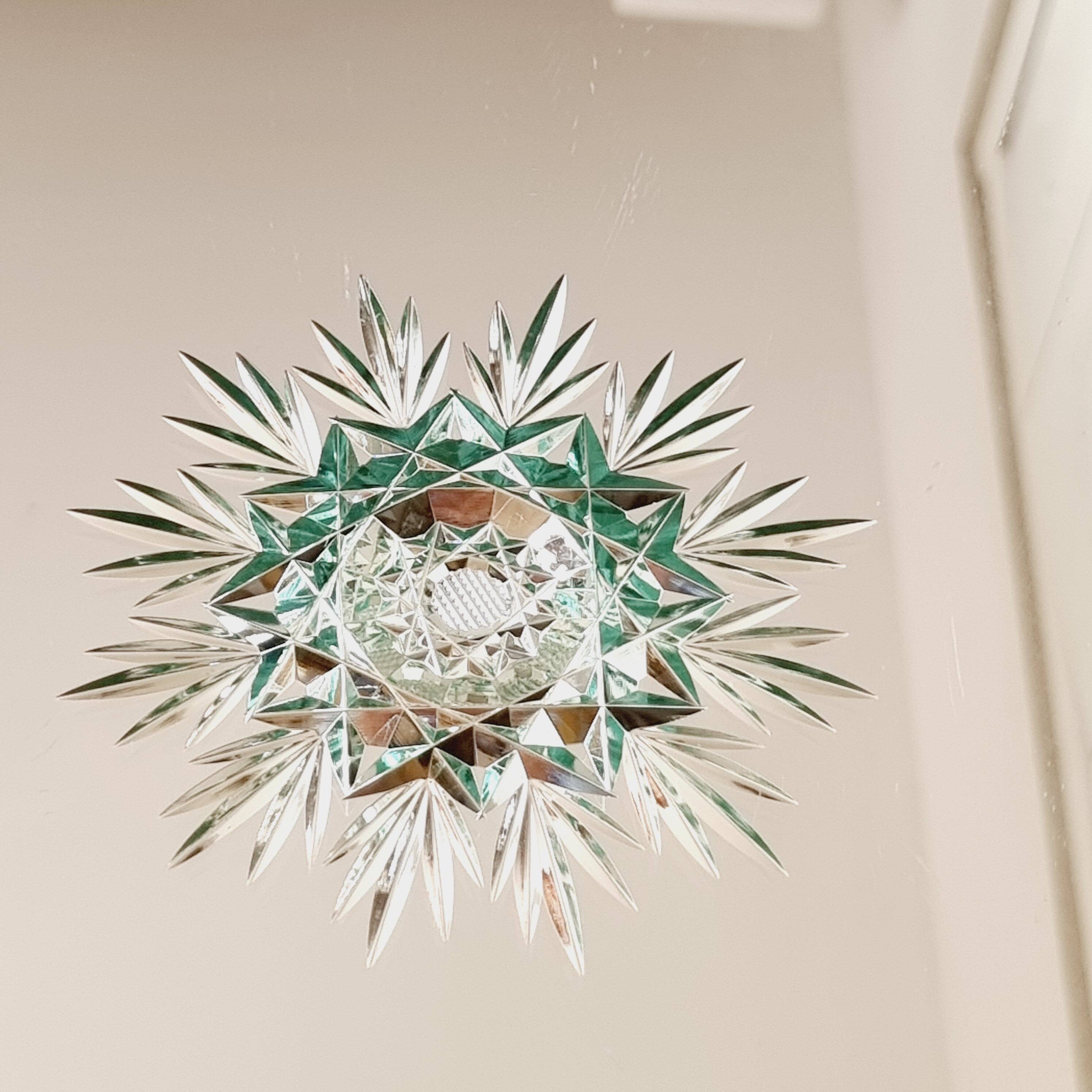 Bohemian crystal tray from the 40s-50s