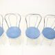 1980s Set of Four Chrome Dining Chairs, Italy