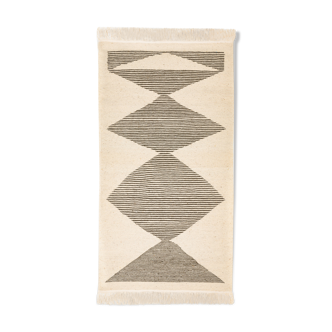 berbere kilim with black stripes 200 x 150 cm