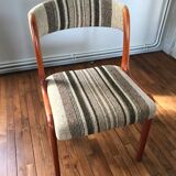 Wooden chair and woolly fabric