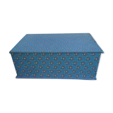 Ancient box in Provençal-style fabric