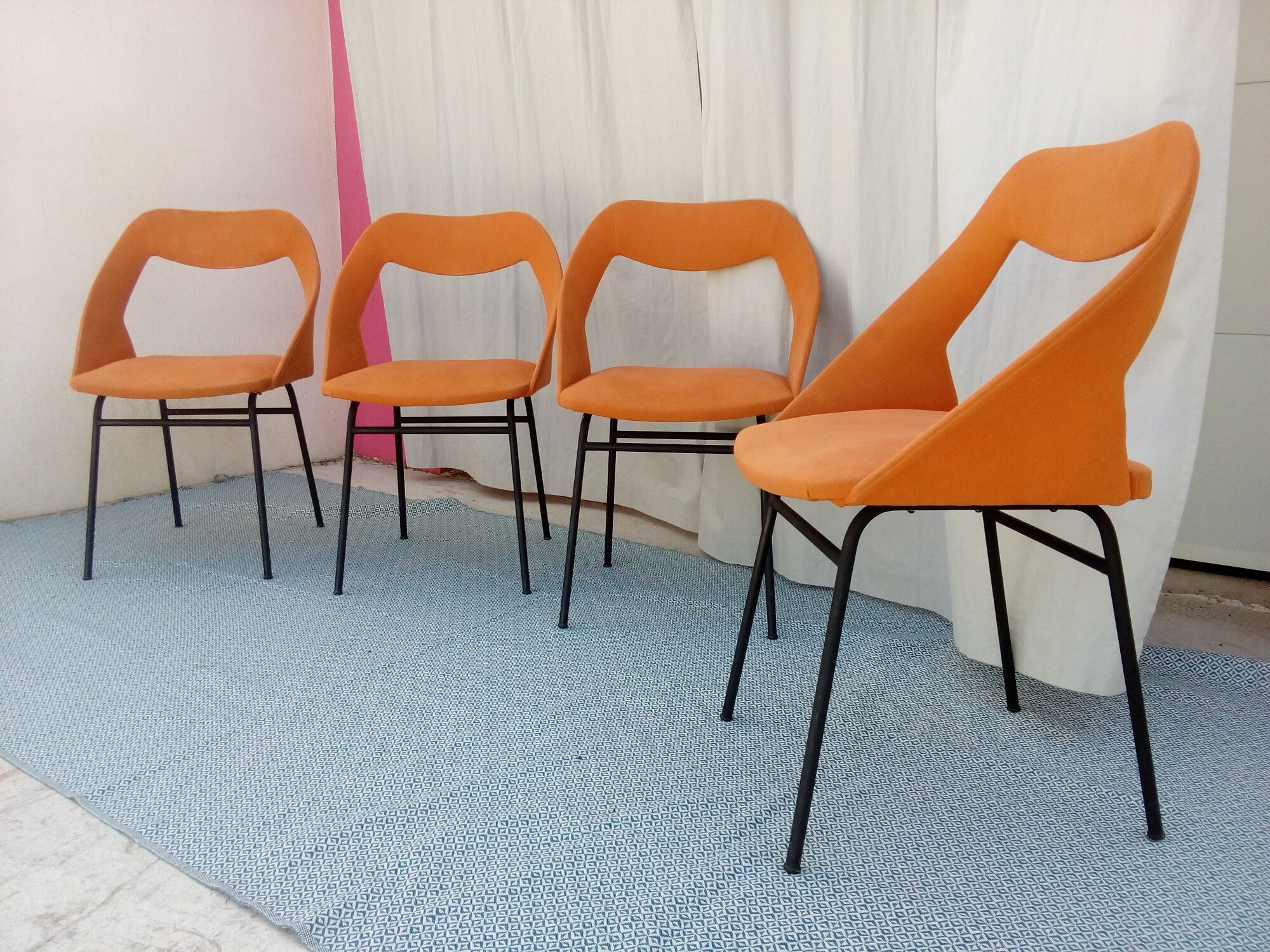 Design chairs Louis Paolozzi vintage 50s