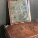 Antique mercury mirror in wood, late 19th century
