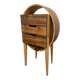 Commode ovale en bois cintré par Kreatippcci Studio